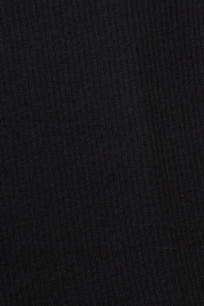 Gerecycled: jurk van ribbreisel, BLACK, detail image number 5