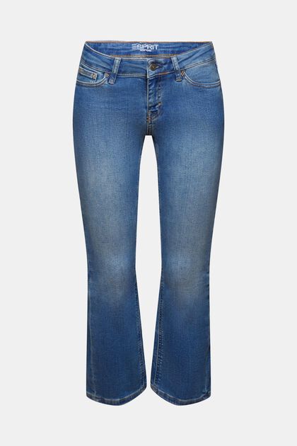 Jeans met lage taille en uitlopende pijpen