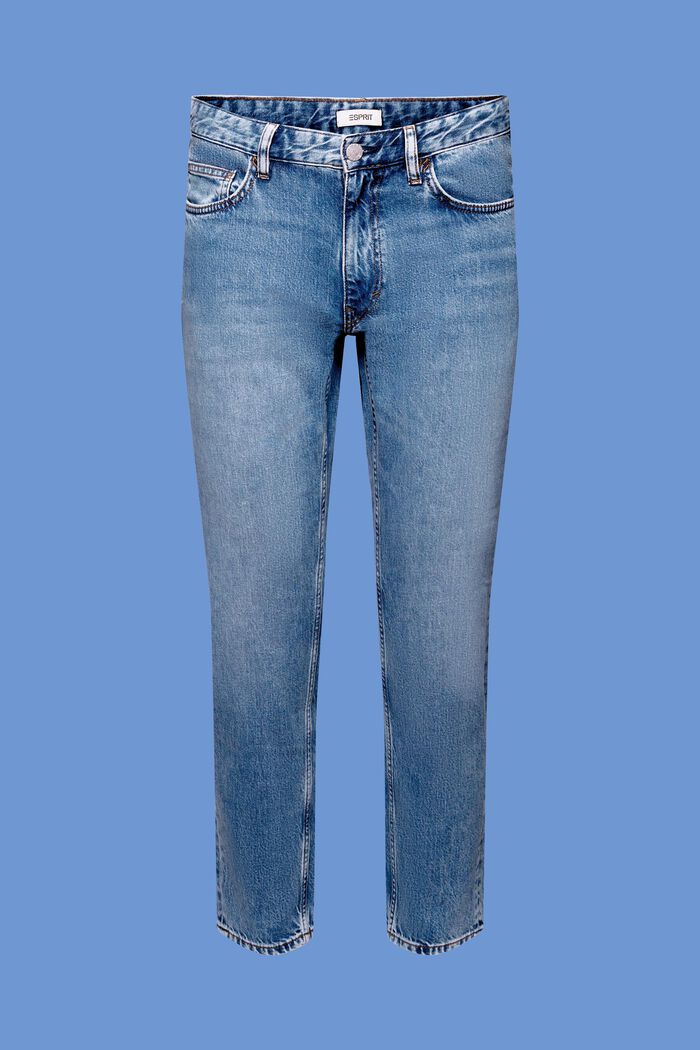 Relaxte jeans met een slim fit, BLUE MEDIUM WASHED, detail image number 7