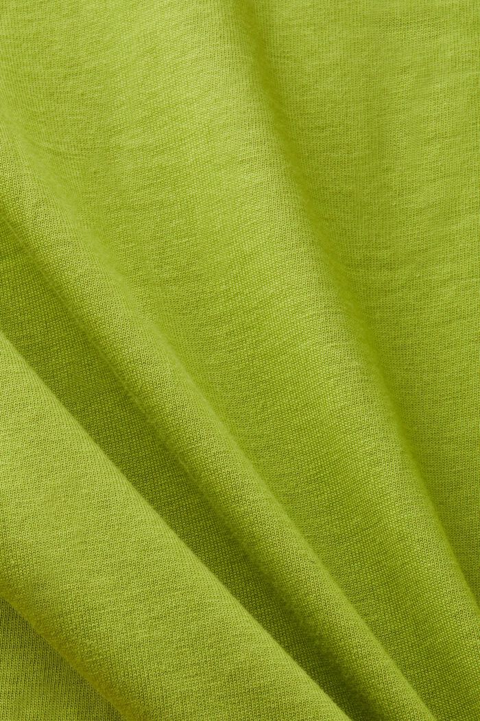 T-shirt van organic cotton met print, LEAF GREEN, detail image number 5
