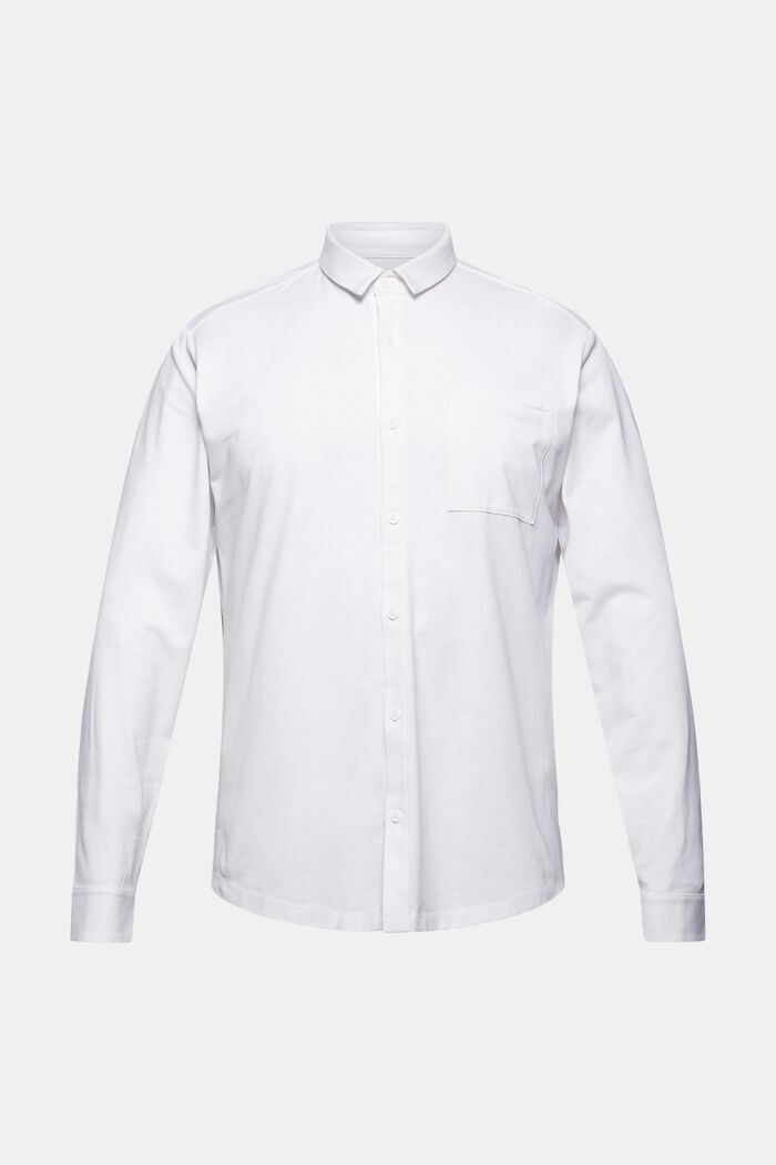 Jersey overhemd met COOLMAX®, WHITE, overview