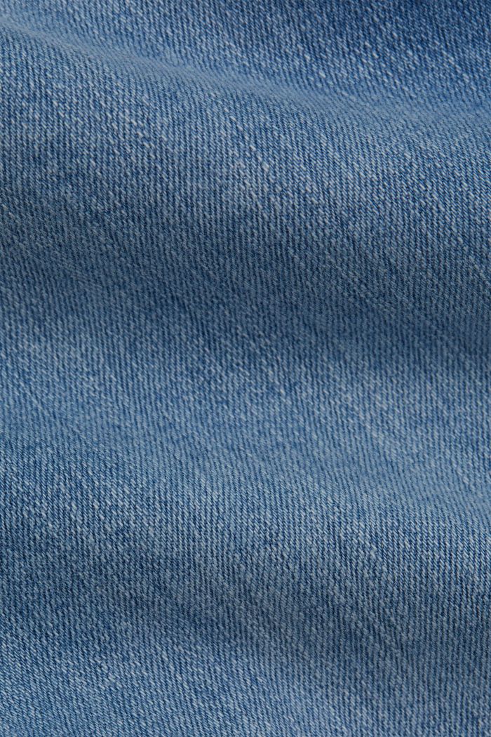 Capri-jeans van organic cotton, BLUE LIGHT WASHED, detail image number 4