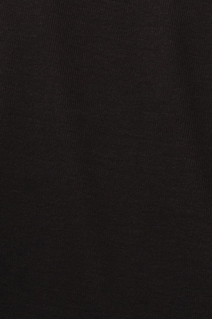 Jersey turtleneck met lange mouwen, BLACK, detail image number 5