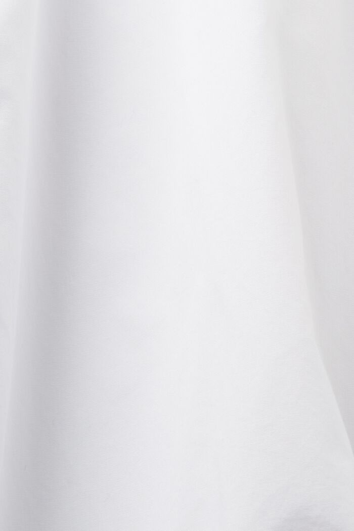 Overhemdblouse van popeline, 100% katoen, WHITE, detail image number 5