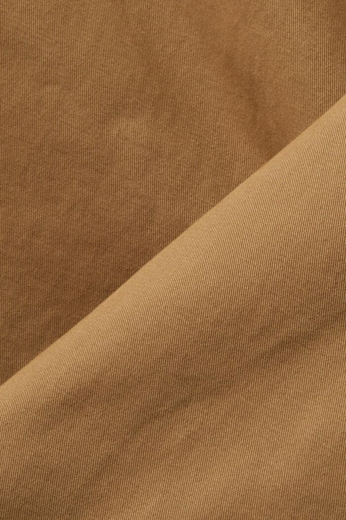 Small fit chino broek van katoenen twill, CAMEL, detail image number 5
