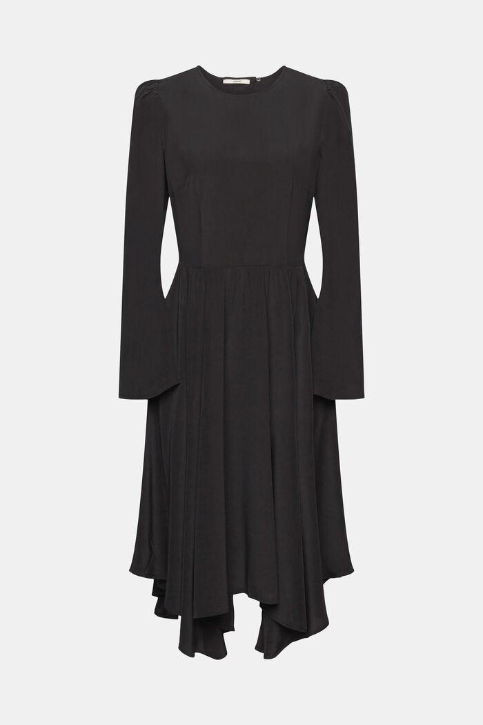 Midi-jurk met lange mouwen, BLACK, detail image number 6