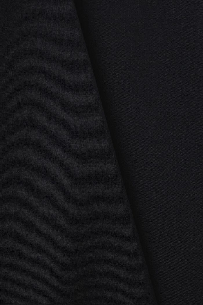 Crinkled overhemdjurk in midilengte, BLACK, detail image number 4