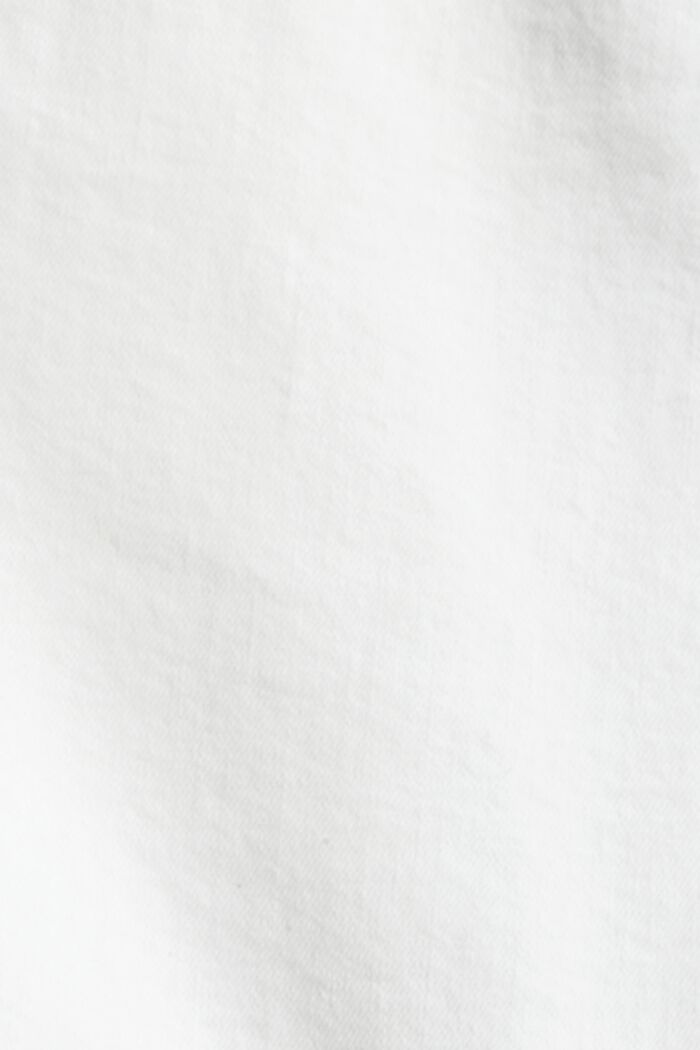 Denim short met hoge band, WHITE, detail image number 4