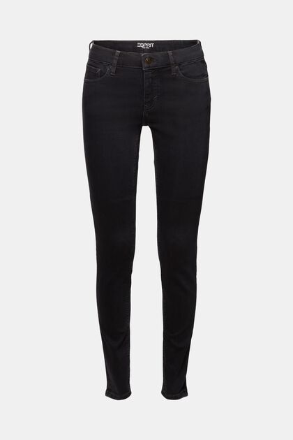Gerecycled: skinny jeans met middelhoge taille