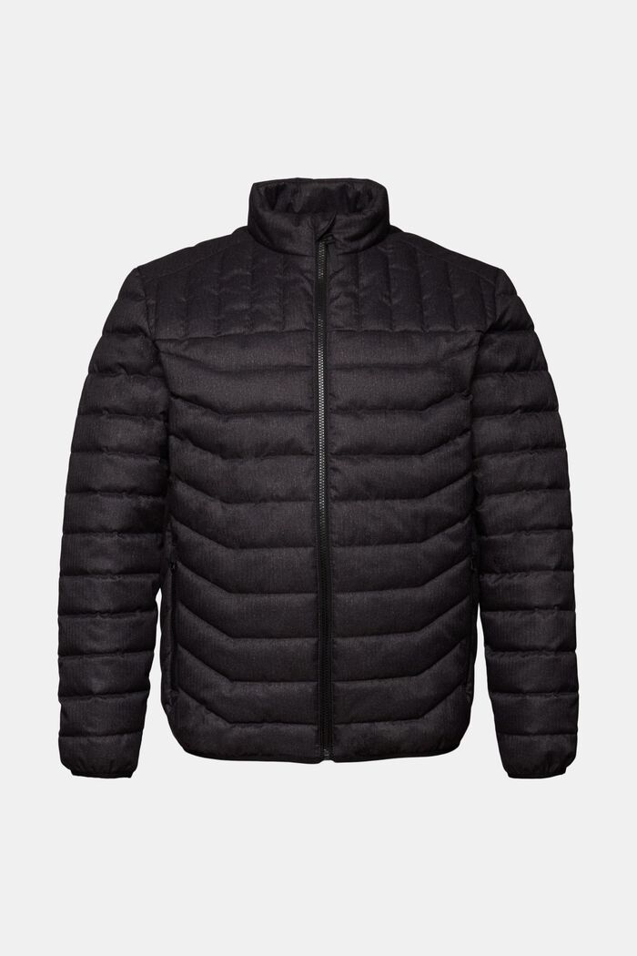 Gerecycled: luchtige gewatteerde jas, ANTHRACITE, detail image number 5