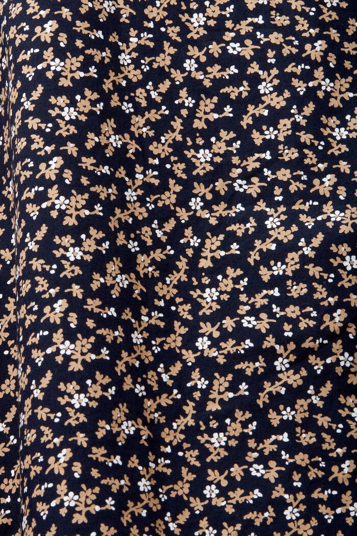 Katoenen slim fit overhemd met motief, NAVY, detail image number 4