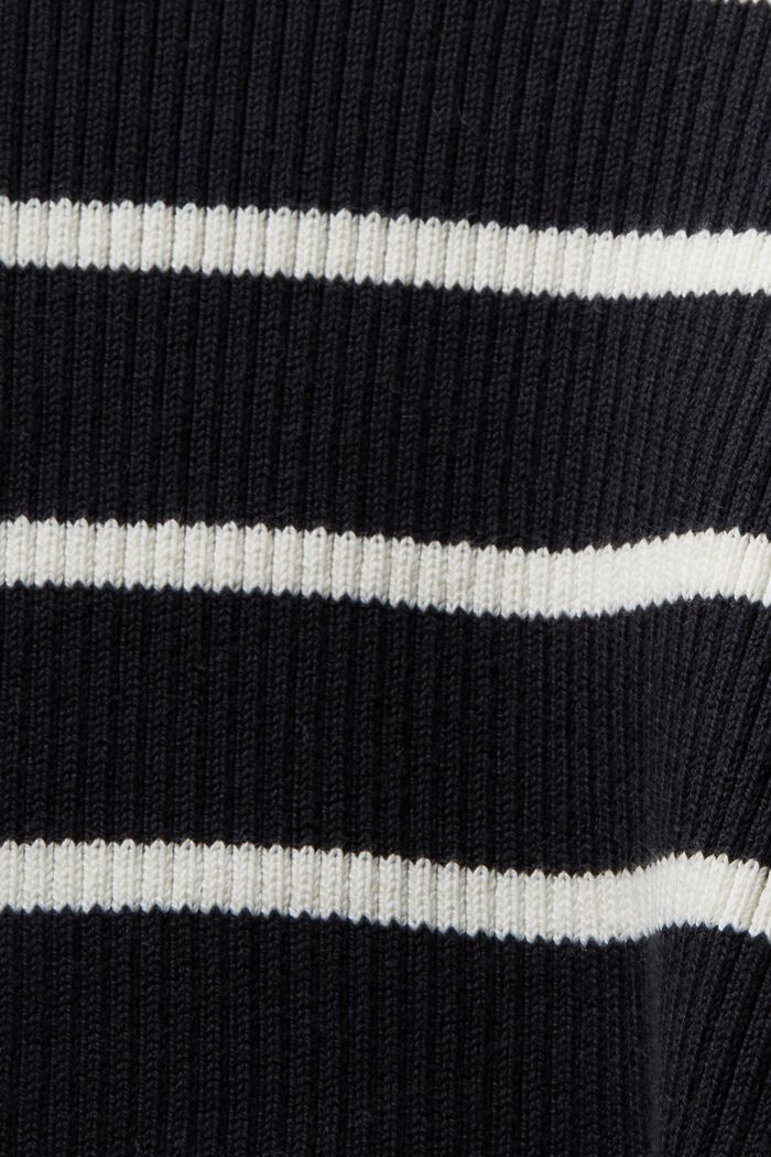 Gestreepte trui met lange mouwen, BLACK, detail image number 5