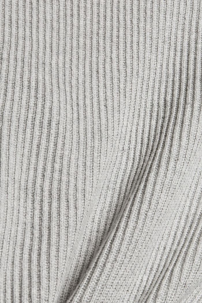 Cropped vest, 100% organic cotton, LIGHT GREY, detail image number 4