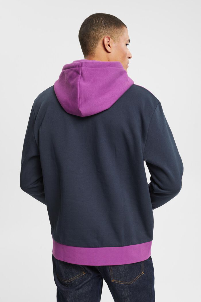 Tweekleurige hoodie, VIOLET, detail image number 3