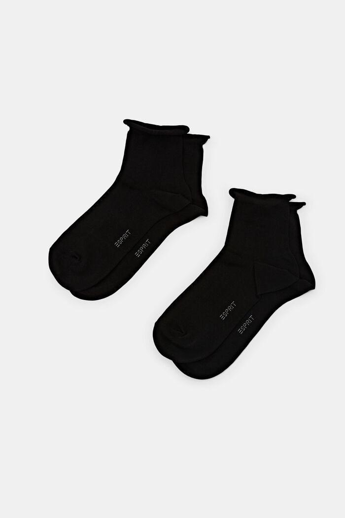Set van 2 paar gebreide sokken, BLACK, detail image number 0