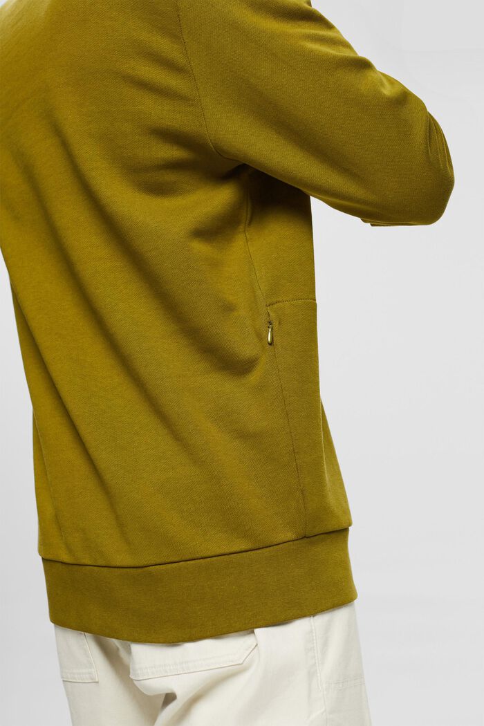Sweatshirt met ritszak, OLIVE, detail image number 2