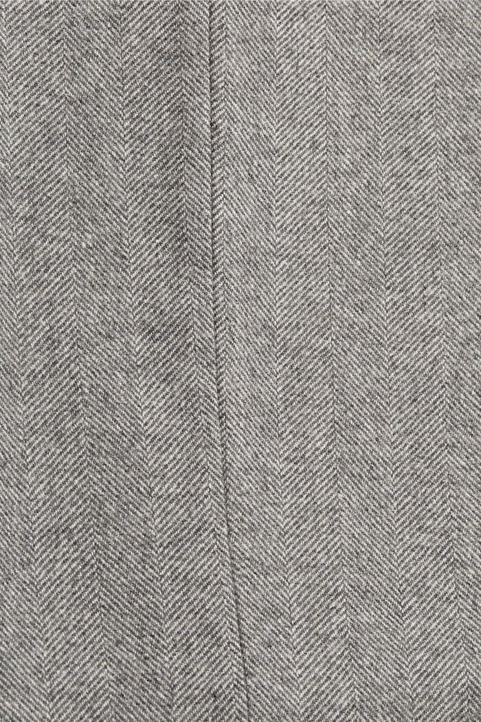 Met wol: broek met visgraatmotief, ANTHRACITE, detail image number 1