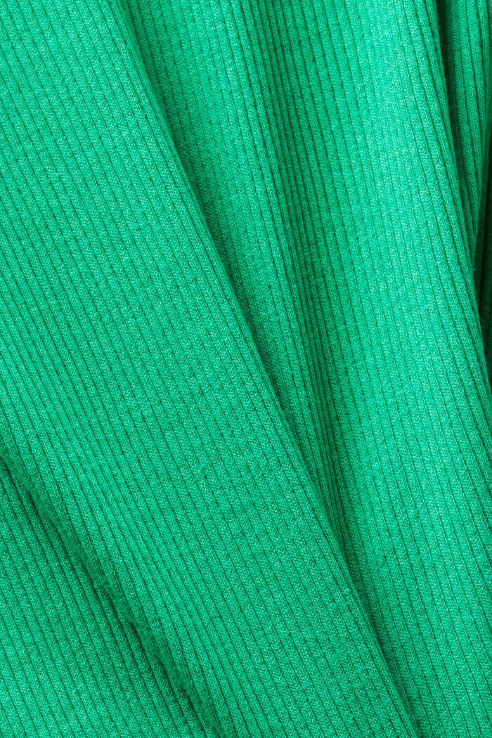 Shirt van jersey ribbreisel met lange mouwen, GREEN, detail image number 5