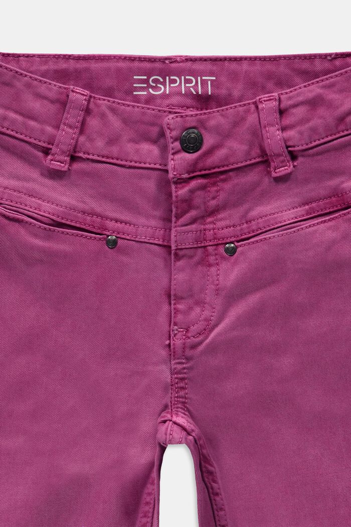 Jeans met verstelbare tailleband, DARK PINK, detail image number 1