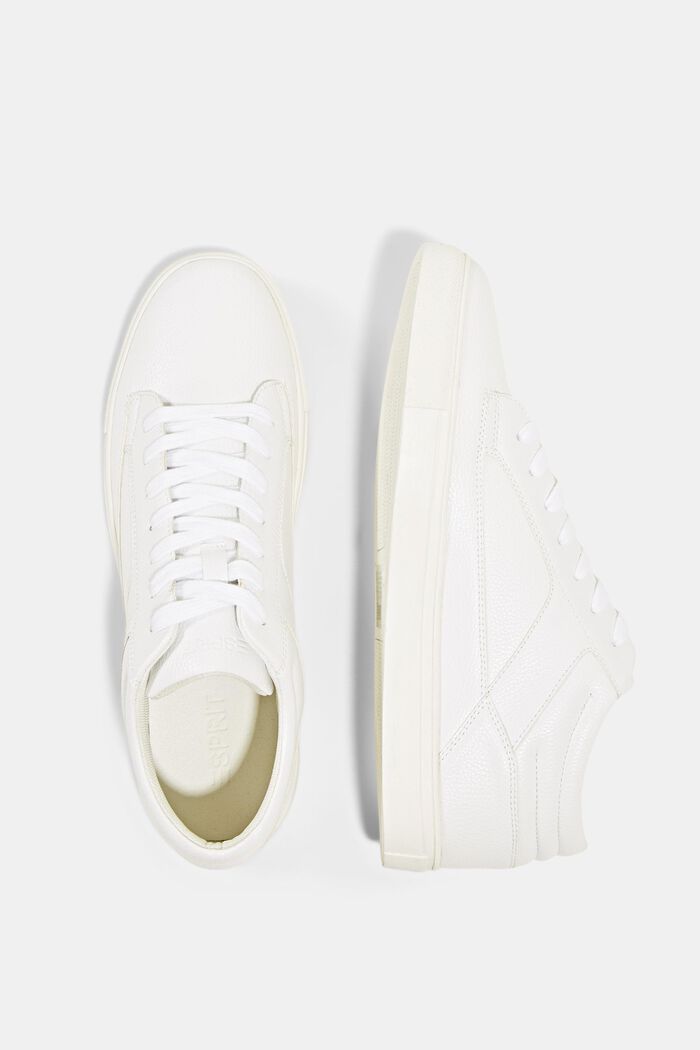 Sneakers in leerlook, WHITE, detail image number 1