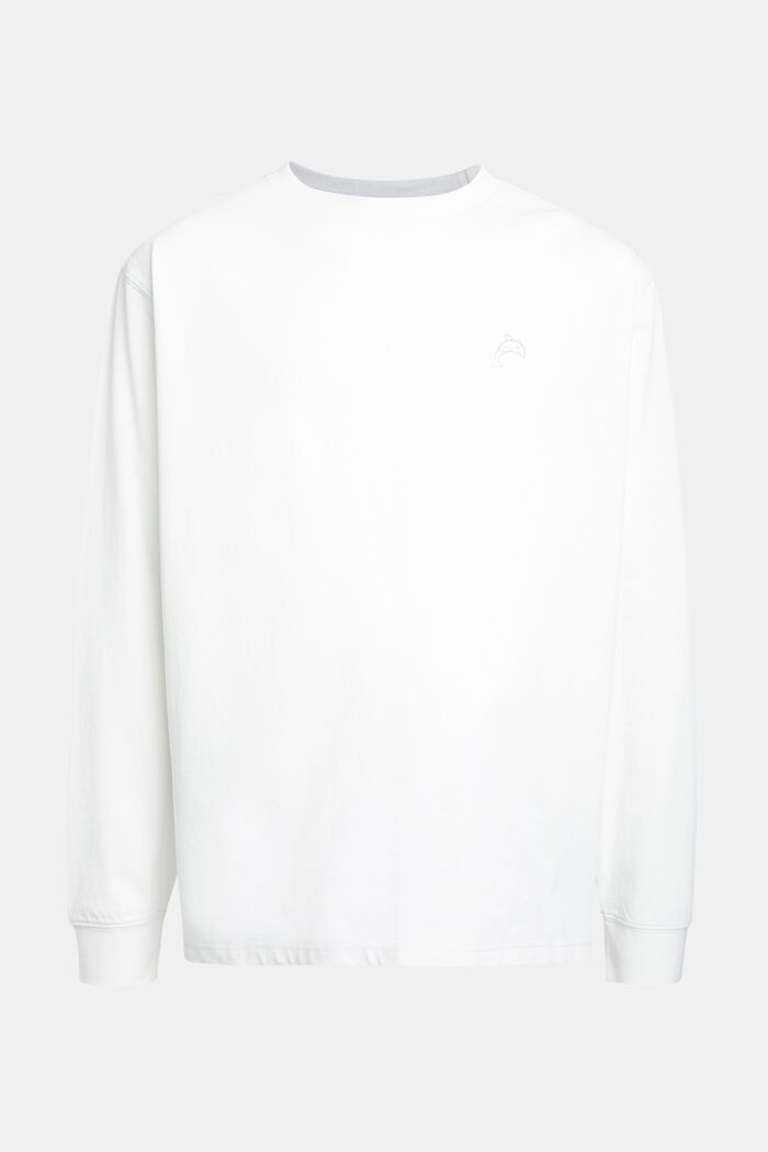 Longsleeve Color Dolphin, WHITE, detail image number 4