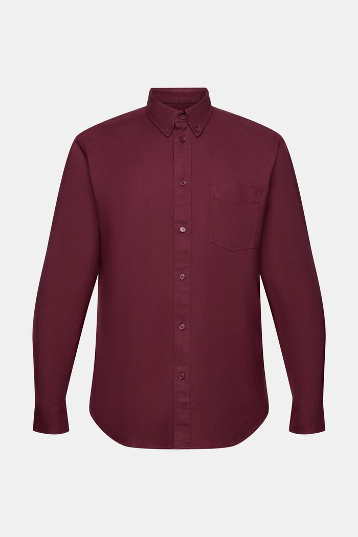 Twill regular fit-overhemd, AUBERGINE, detail image number 6