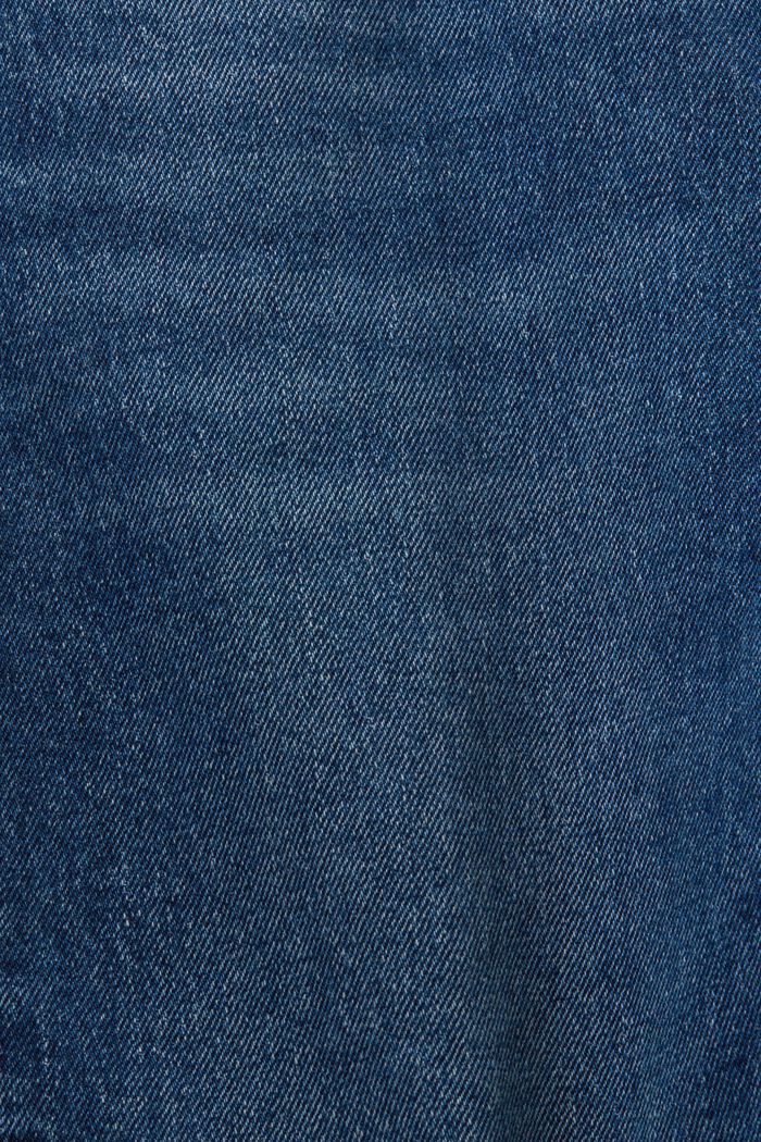 Slim jeans met hoge taille, BLUE MEDIUM WASHED, detail image number 6