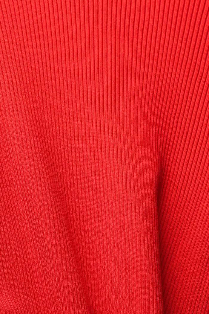 Geribd vest met T-shirtmouwen, RED, detail image number 4