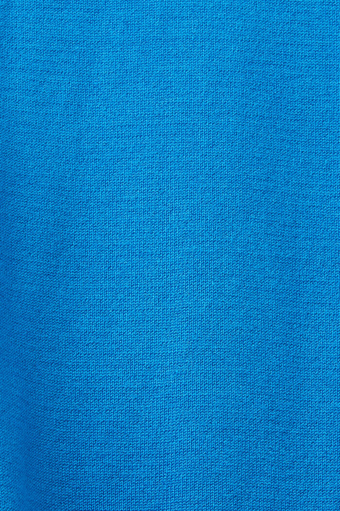 Trui met opstaande kraag, LENZING™ ECOVERO™, BLUE, detail image number 5
