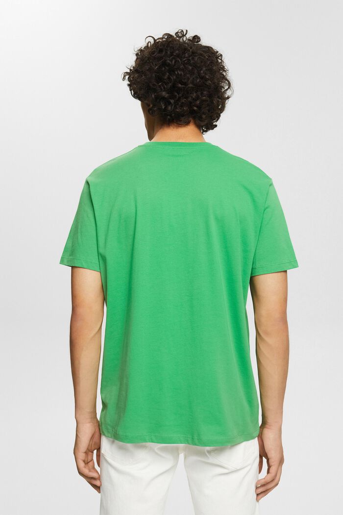 Jersey T-shirt met print, GREEN, detail image number 3