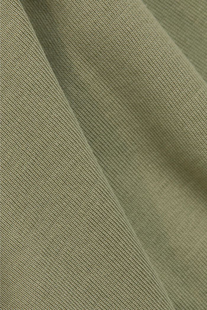 Jersey jurk van biologisch katoen, KHAKI GREEN, detail image number 4