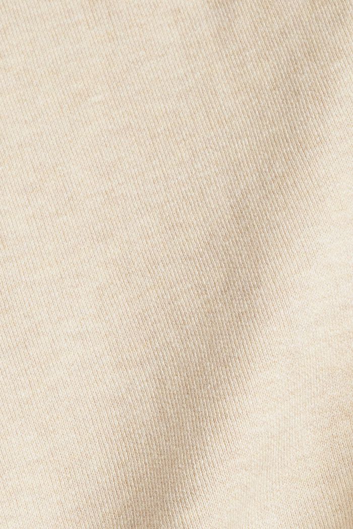 Double face trui met biologisch katoen, SAND, detail image number 4