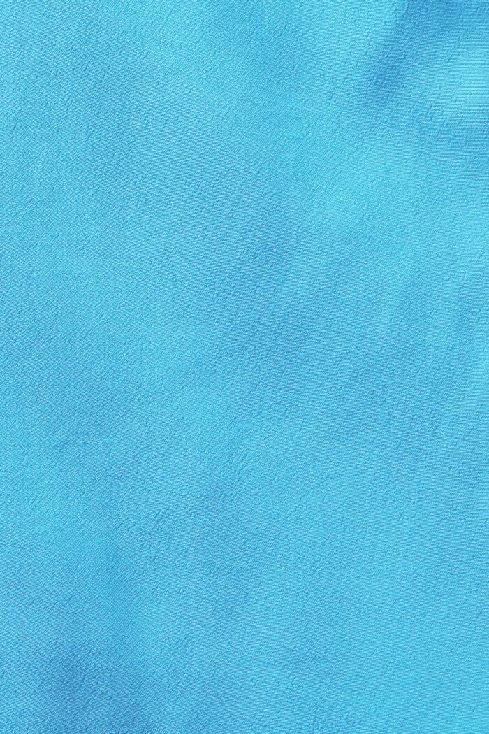 Overhemdblouse van crêpe, BLUE, detail image number 6