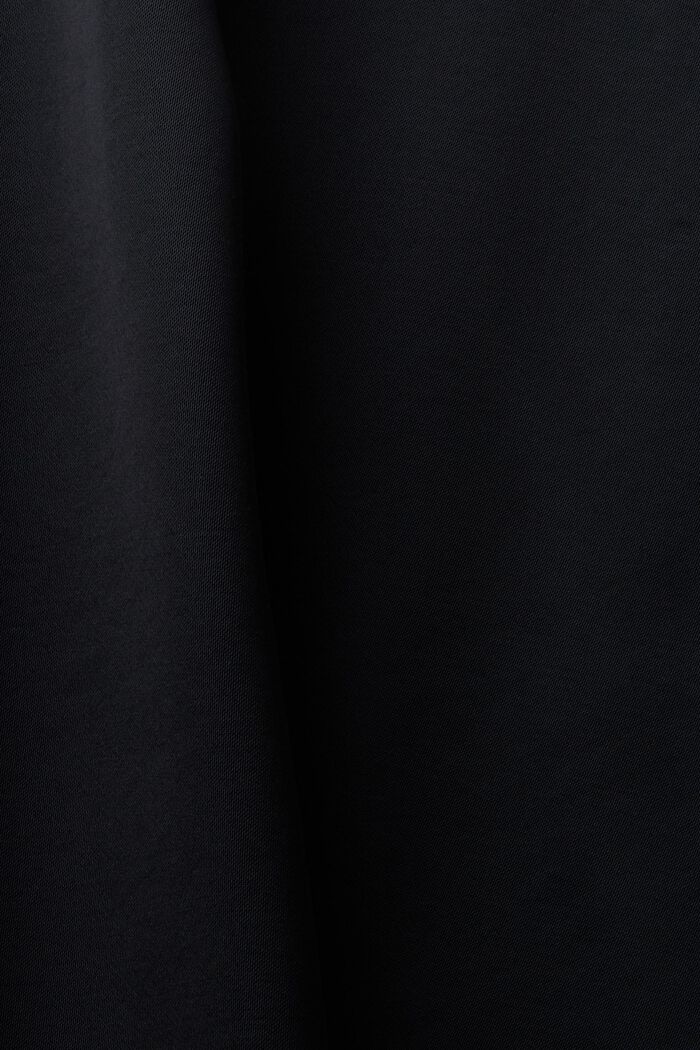 Satijnen blouse met korte mouwen, BLACK, detail image number 6