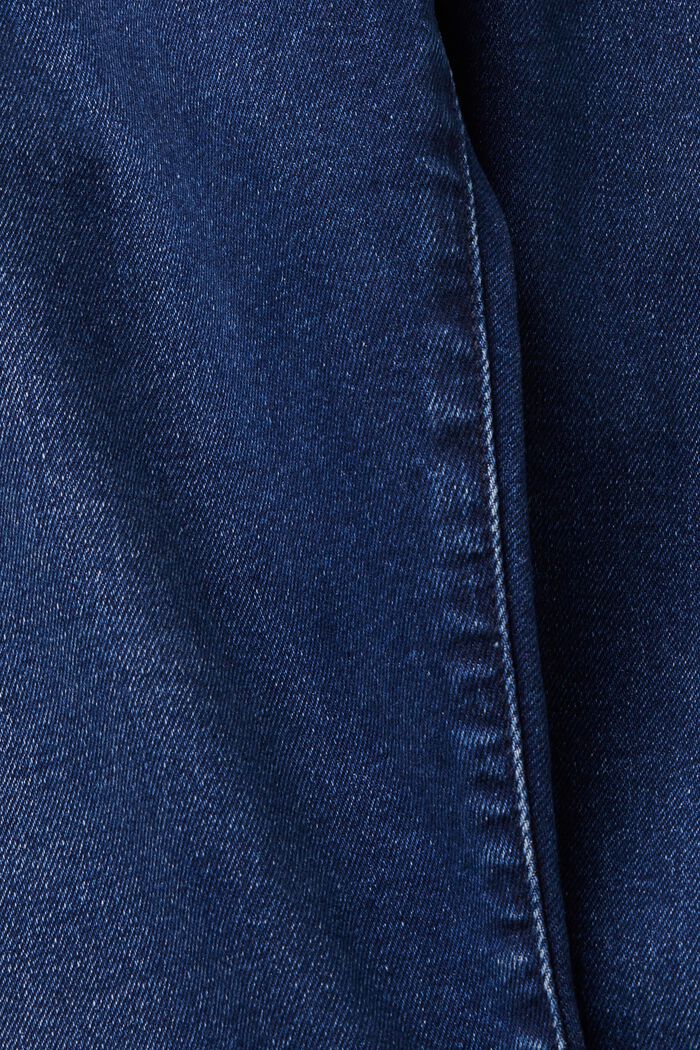 Slim fit-jeans met middelhoge taille, BLUE DARK WASHED, detail image number 6