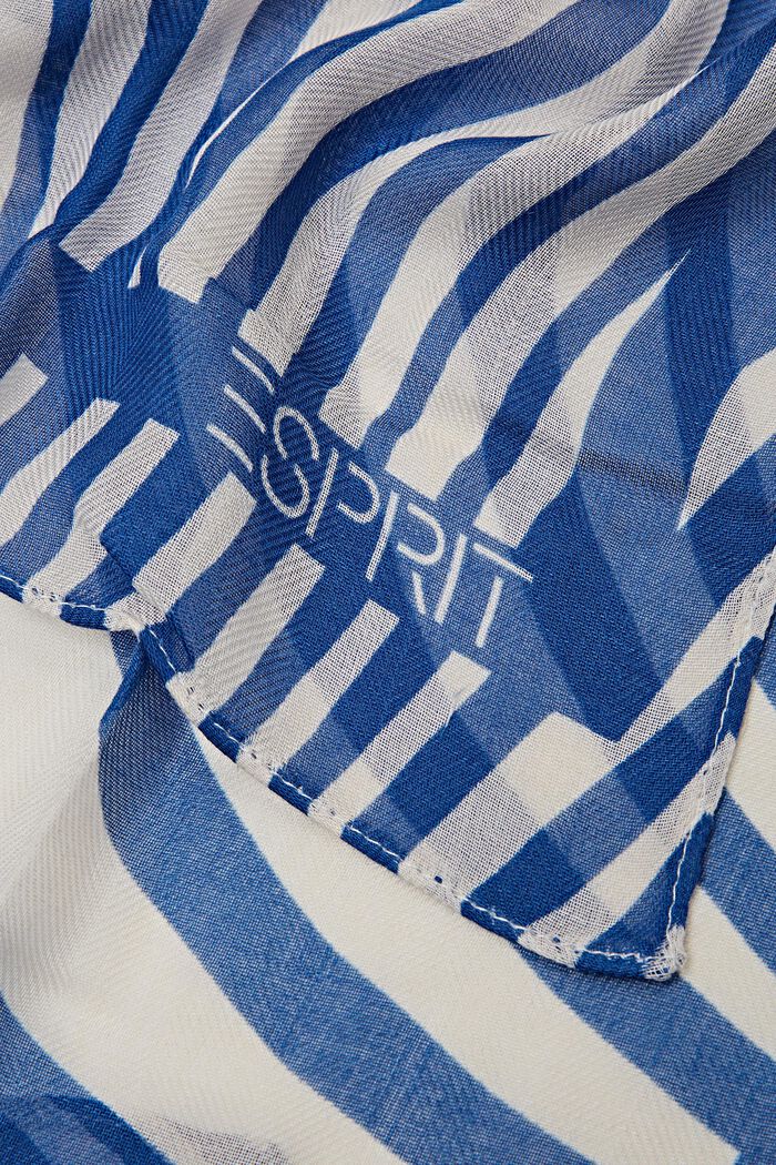 Lichte sjaal met print, BRIGHT BLUE, detail image number 1