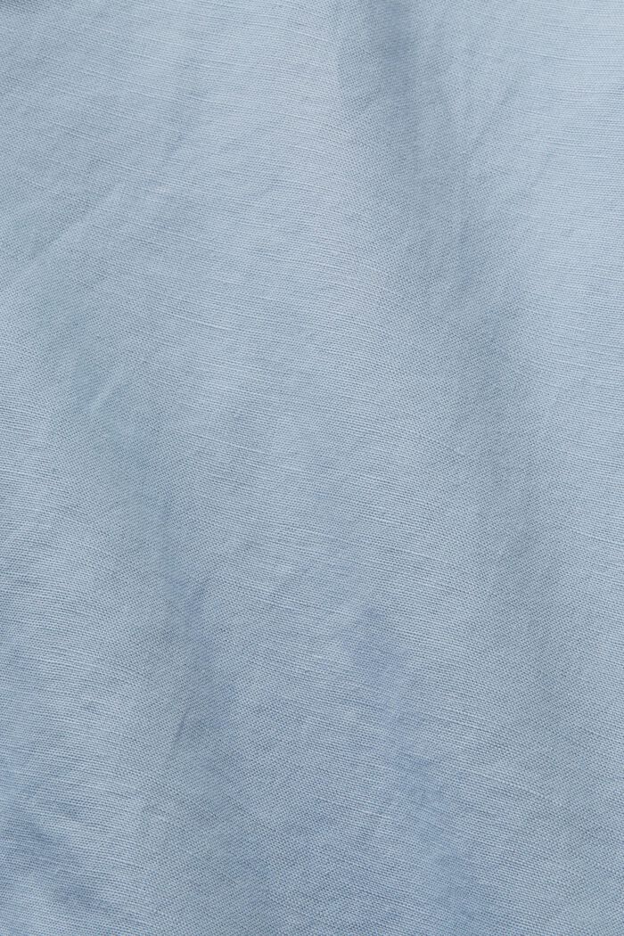 Short met strikceintuur, mix van katoen en linnen, LIGHT BLUE LAVENDER, detail image number 5