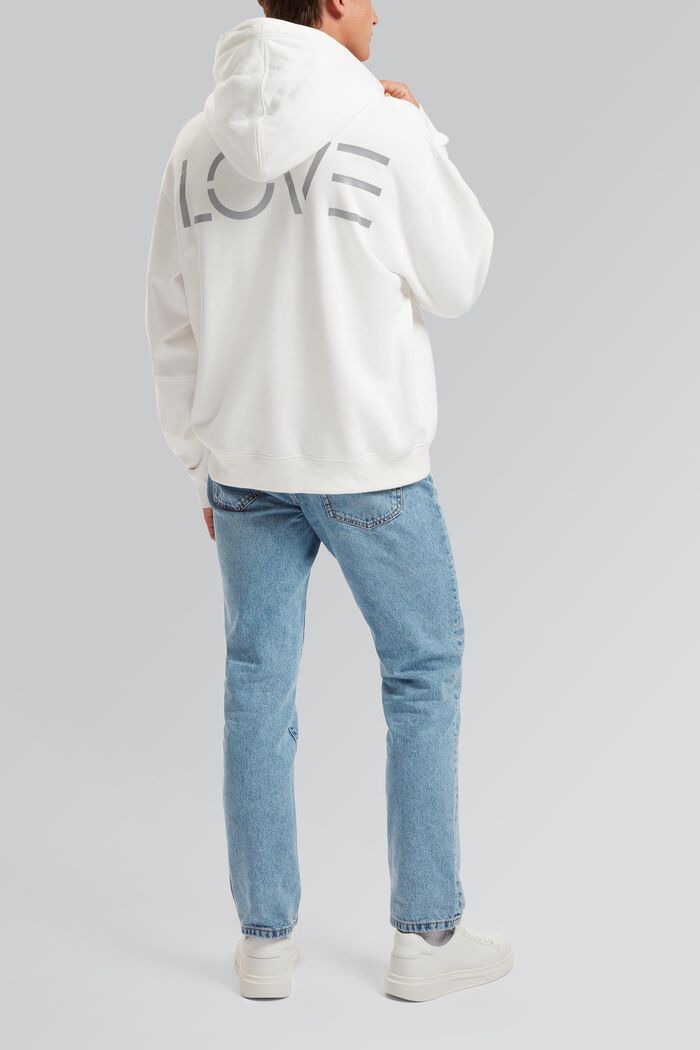 Uniseks sweatshirt met patchworklook, WHITE, detail image number 3