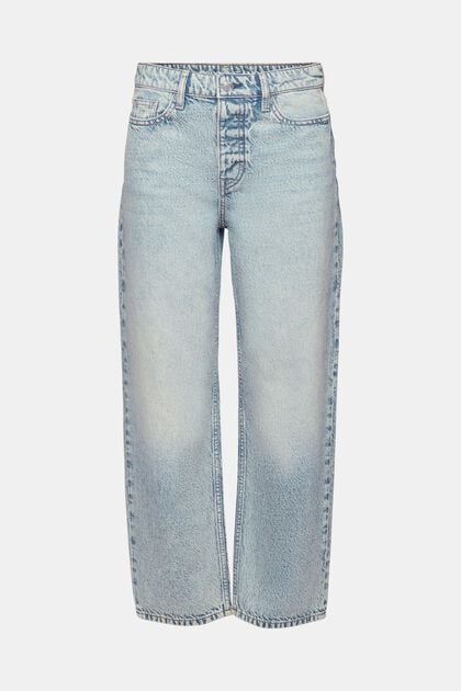 Retro rechte jeans met middelhoge taille