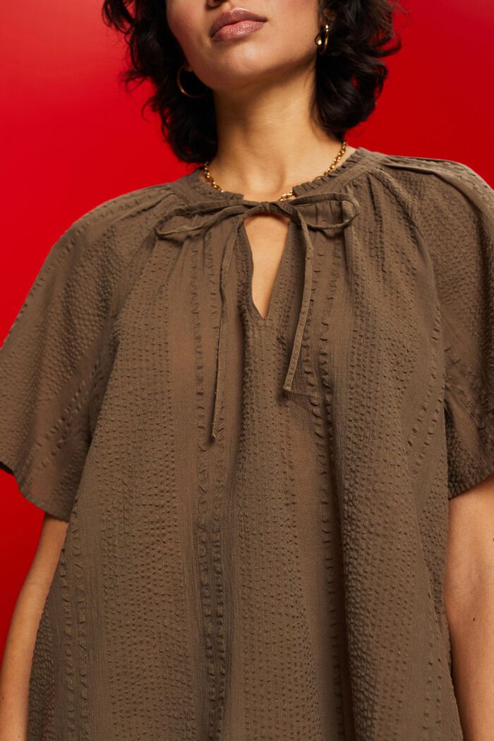 Katoenen blouse, KHAKI GREEN, detail image number 2