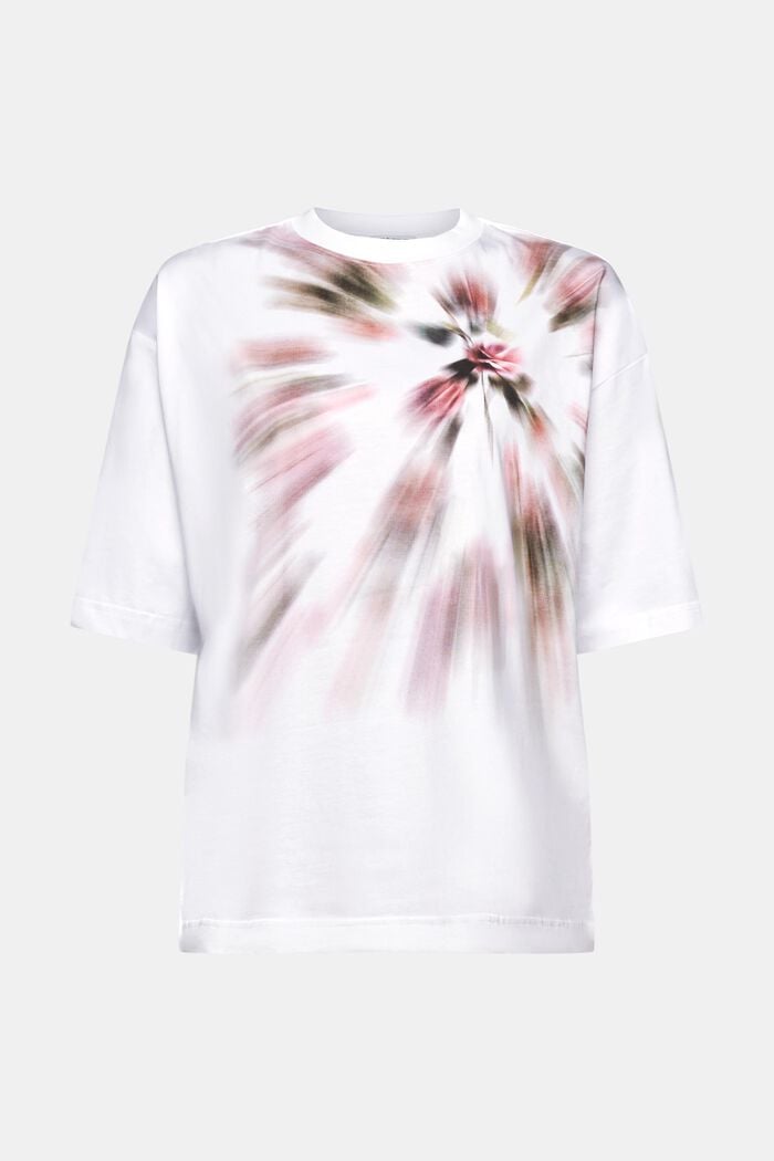 Oversized T-shirt met grafische print, WHITE, detail image number 6