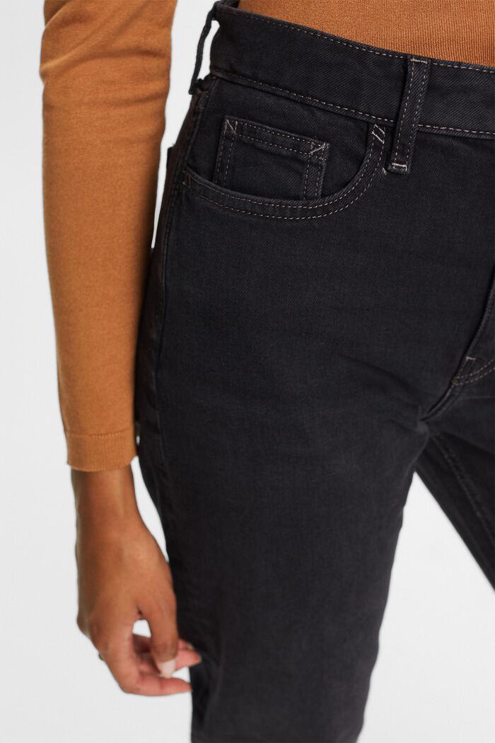 Gerecycled: klassieke retro jeans, BLACK DARK WASHED, detail image number 2