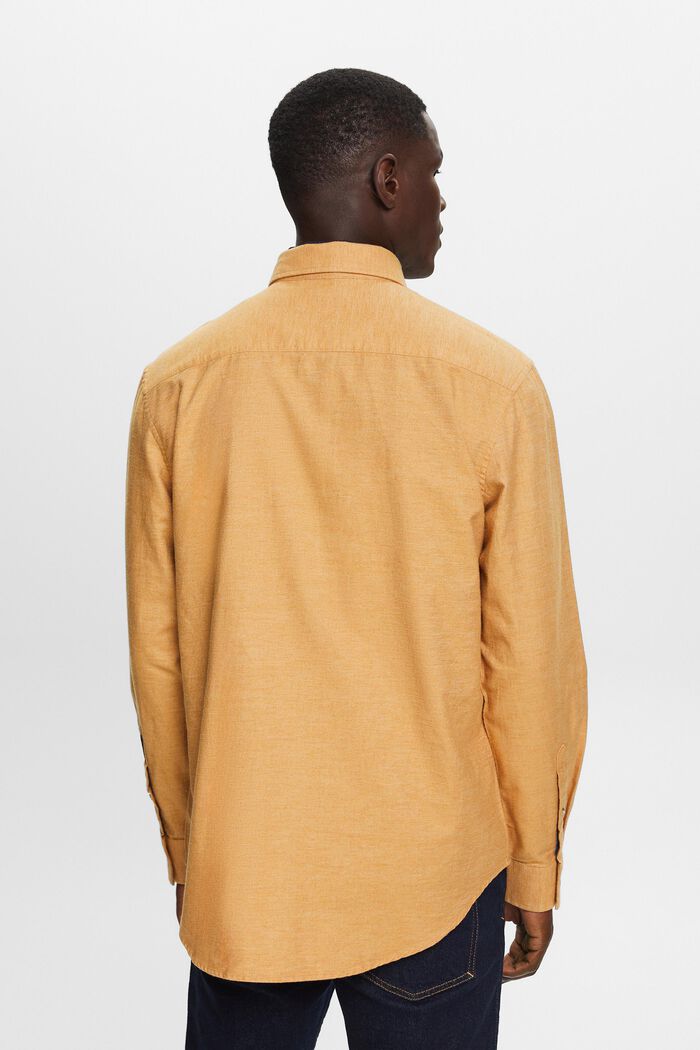 Gemêleerd shirt, 100% katoen, CAMEL, detail image number 3