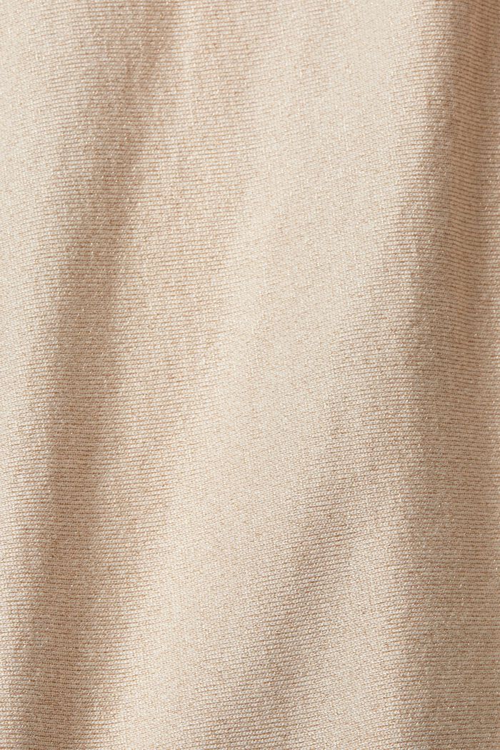 Glinsterende trui, LENZING™ ECOVERO™, DUSTY NUDE, detail image number 6