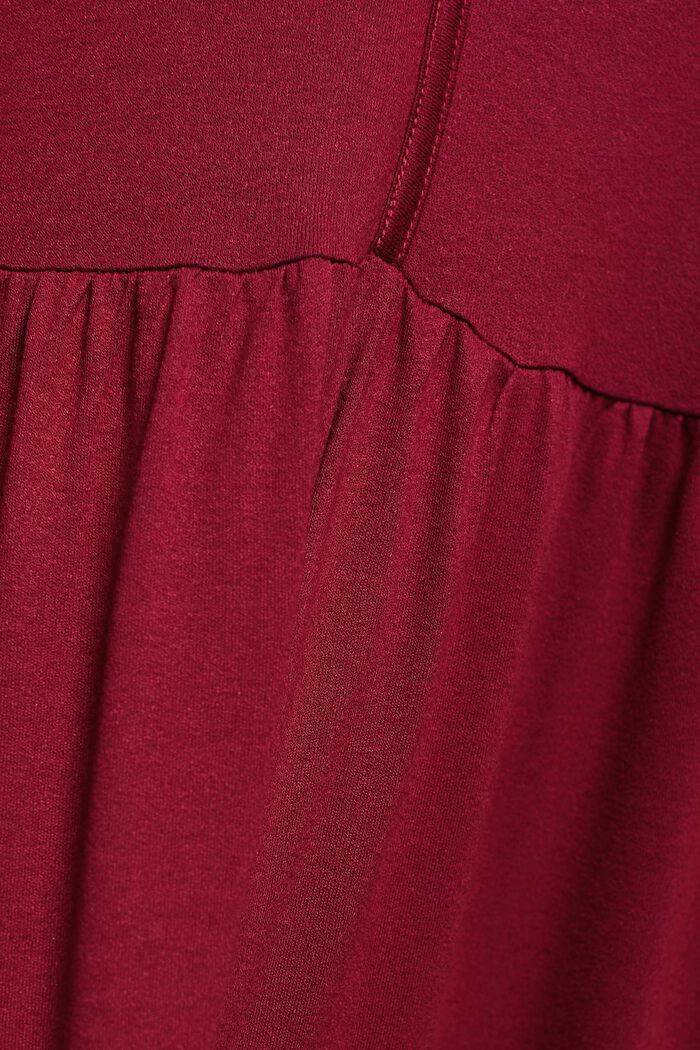 Mini-jurk met gelaagde volants, LENZING™ ECOVERO™, CHERRY RED, detail image number 5
