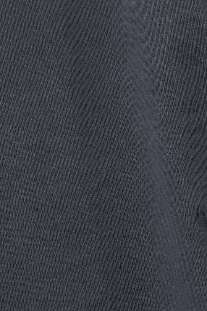 Boxy katoenen T-shirt, BLACK, detail image number 6