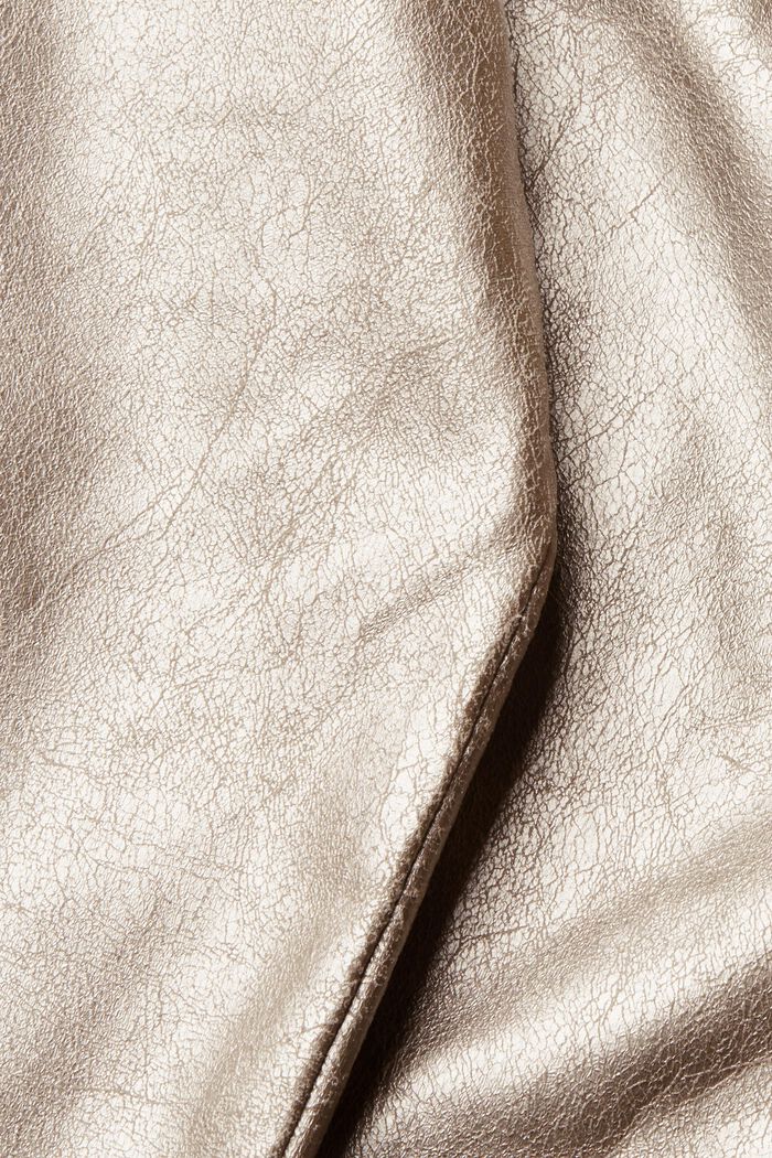 Metallic broek van imitatieleer, GOLD, detail image number 5