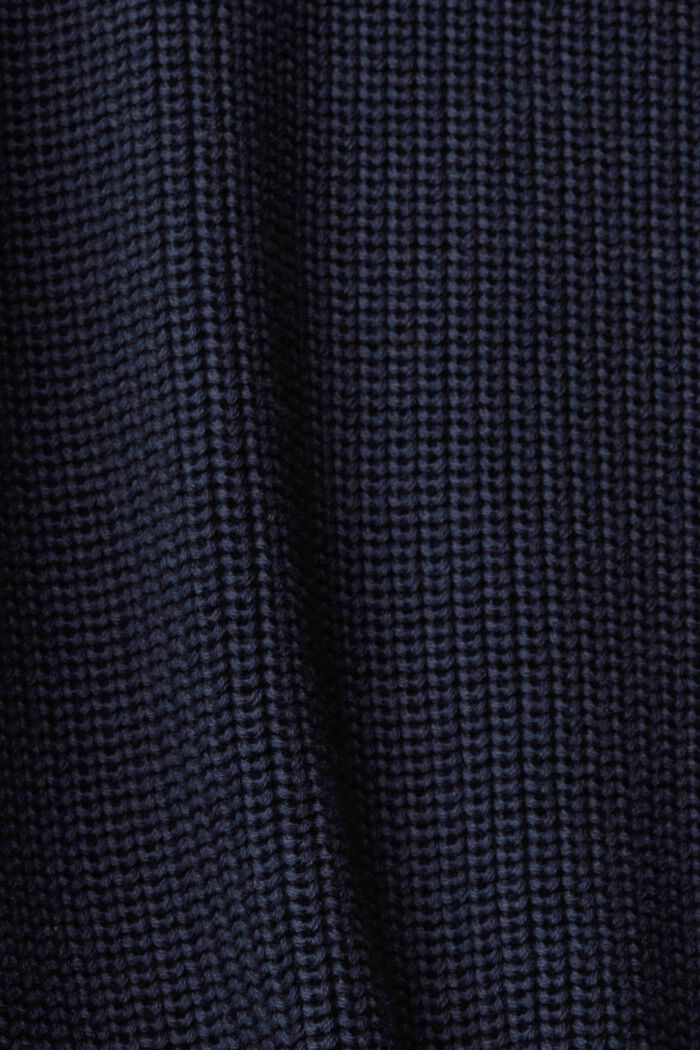 Gebreide trui met colour block, NAVY, detail image number 6
