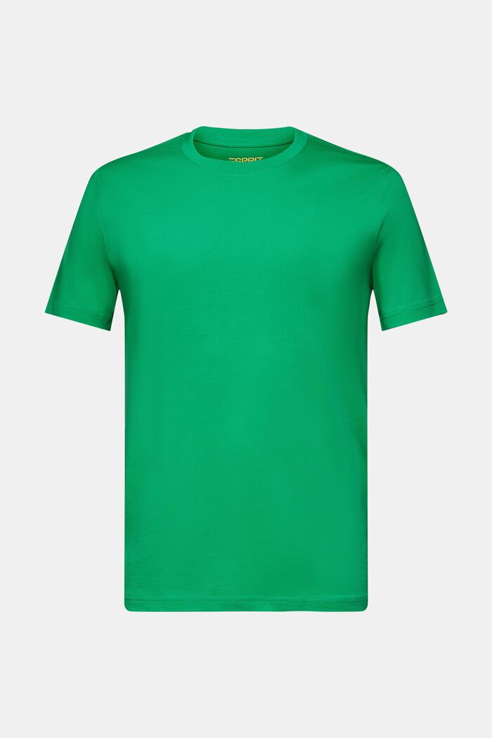 T-shirt van jersey met ronde hals, NEW GREEN, detail image number 5