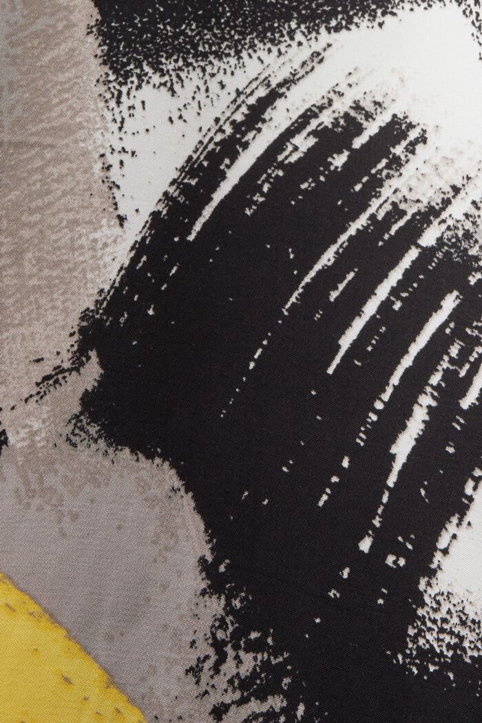 Satijnen shirtjurk met print, BLACK, detail image number 4